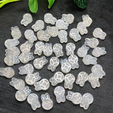 Natural Agate Coin Rabbit Jewelry Making DIY Accessories