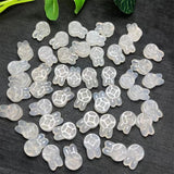 Natural Agate Coin Rabbit Jewelry Making DIY Accessories