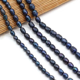 Natural Freshwater Rice-Shaped AA Pearl DIY Jewelry Accessories Necklace
