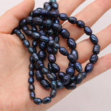 Natural Freshwater Rice-Shaped AA Pearl DIY Jewelry Accessories Necklace