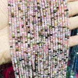 Natural Stone Abacus Beads 3x2mm Spacer Turquoise Pyrite Jewelry Making DIY