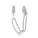Reflexions Safety Chain Clip Stopper Beads for Charm Bracelet