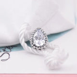 Crystal Bead 925 Silver Charm Bracelet Bangle DIY Jewelry