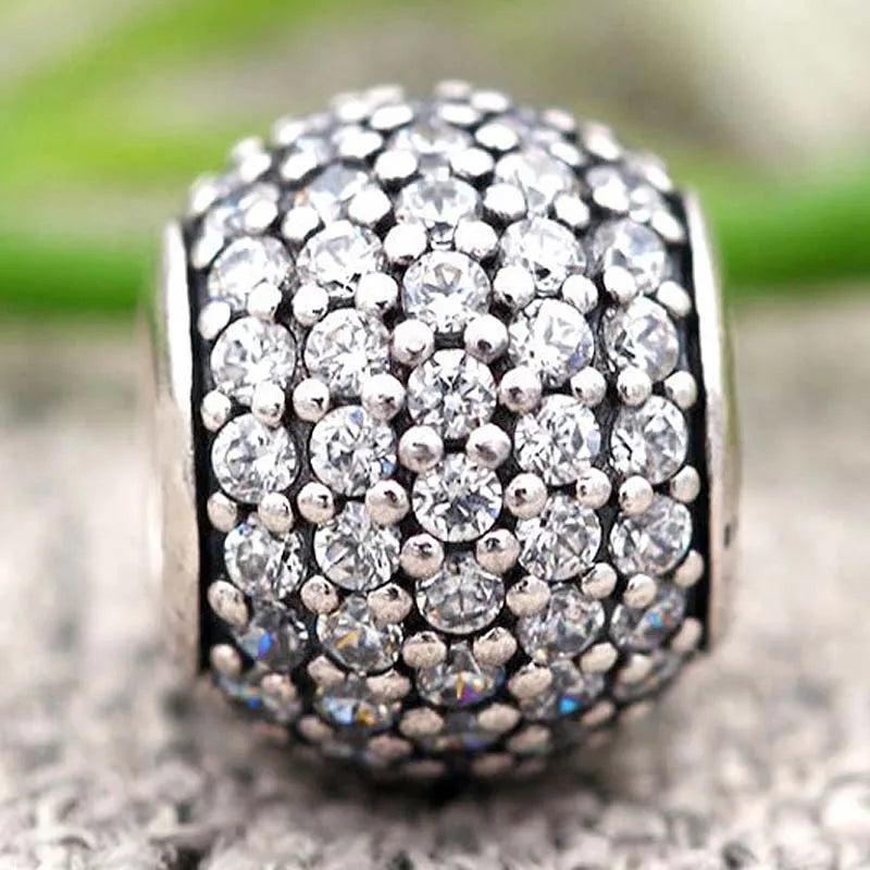 Sparkling Crystal Bead for 925 Silver Bracelet