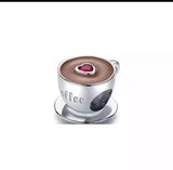 Coffee S925 Sterling Silver Beads DIY Bracelet Accessories