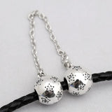 Crystal Safety Chain Beads for Charm Bracelet Bangle