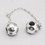 Crystal Safety Chain Beads for Charm Bracelet Bangle