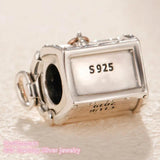 925 Sterling Silver Club Charm Beads for Bracelet DIY Jewelry