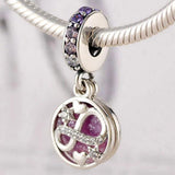 Infinity Hearts & Stars Pendant Beads 925 Silver Charm Bracelet DIY