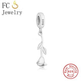 925 Silver Rose Flower Bead for Charm Bracelet