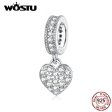 925 Silver Hot Love Charms Pendant for Bracelets DIY Jewelry
