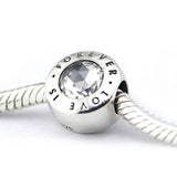 925 Silver Cupcake Charm Bead Love Is Forever Dangle