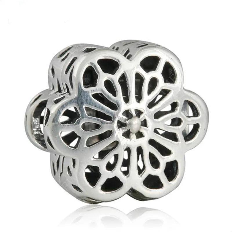 925 Sterling Silver Daisy Charm for Bracelet Jewelry