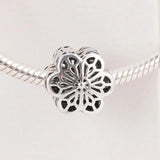 925 Sterling Silver Daisy Charm for Bracelet Jewelry