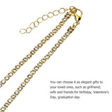 Womens Chain Necklace Clavicle Chain Full Diamond Necklace