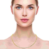 Womens Chain Necklace Clavicle Chain Full Diamond Necklace