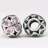 925 Silver Green Clover Charms for Bracelet & Necklace
