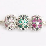 925 Silver Green Clover Charms for Bracelet & Necklace