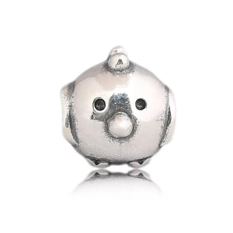 Chick Charm Bead 925 Sterling Silver for European Bracelets DIY Making