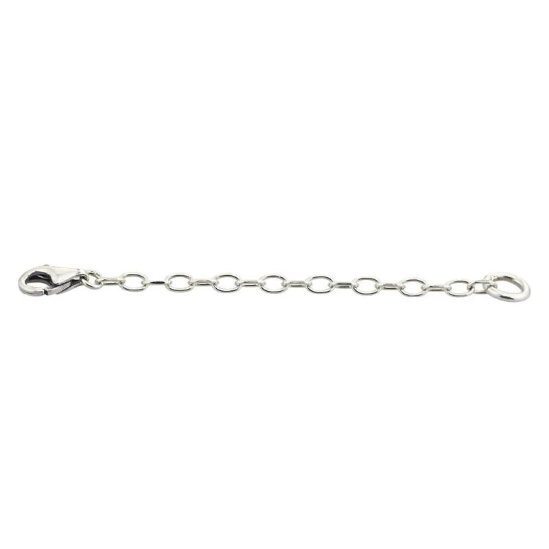 925 Silver Lobster Clasp Safety Chain Charm for European Bracelet & Necklace