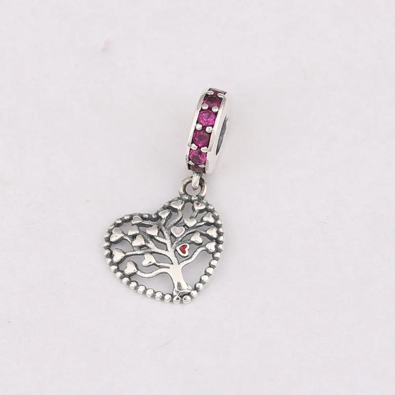 925 Silver Tree of Love Charm Pendant for Bracelet