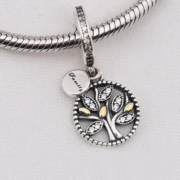 925 Silver Family Tree Of Life Bead Charm Bracelet Necklace Women Jewelry