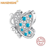 925 Silver Baby Hand Crystal Beads, Heart Charm Winter