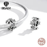 Vintage Sterling Silver Flower Lace Spacer Beads for Bracelets