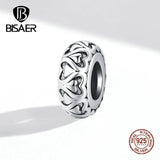 Vintage Sterling Silver Flower Lace Spacer Beads for Bracelets