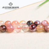 Red Gum Flower Quartz Beads Round Loose Beads 6/8/10/12mm