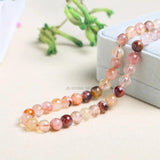 Red Gum Flower Quartz Beads Round Loose Beads 6/8/10/12mm