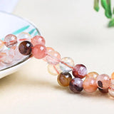 Red Gum Flower Quartz Beads Round Loose Beads 6/8/10/12mm