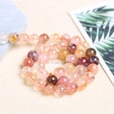 Red Gum Flower Quartz Beads Round Loose Beads 6/8/10/12mm