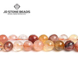 Red Gum Flower Quartz Beads Round Loose Beads 6/8/10/12mm