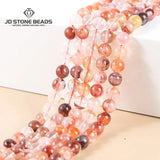 Red Gum Flower Quartz Beads Round Loose Beads 6/8/10/12mm