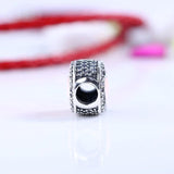Pink Love Crystal Beads 925 Silver Charm Bracelet DIY Jewelry