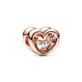S925 Silver Bracelet Silver Beads DIY Accessories Rose Love Beads
