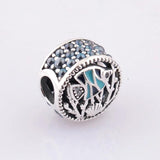 Ocean Life Fish Shell Beads Sterling Silver Charm Bracelet DIY Jewelry