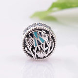 Ocean Life Fish Shell Beads Sterling Silver Charm Bracelet DIY Jewelry