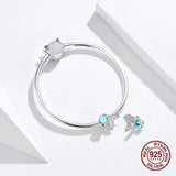925 Silver Mermaid Tears Charm for 3MM Beads Bracelets