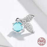 925 Silver Mermaid Tears Charm for 3MM Beads Bracelets