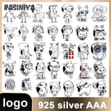 925 Sterling Silver Heart Charms for Jewelry Making