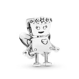 925 Sterling Silver Heart Charms for Jewelry Making