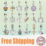 925 Silver Rainbow, Firefly, Watering Can Charm for Bracelet