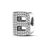 925 Silver Alphabet Series Charms Beads for 3mm Bracelet