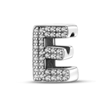 925 Silver Alphabet Series Charms Beads for 3mm Bracelet