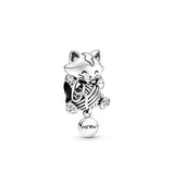 925 Silver Kitten & Wool Ball Beads for Bracelet DIY Charm Jewelry