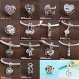 925 Silver Running Shoe & Dress Mother & Daughter Charm