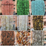 6x9mm Stone Agate Tiger Eye Malachite Loose Beads for Jewelry Making