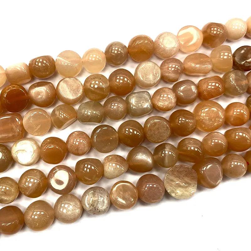 Orange Sunstone Irregular Stone Beads Diy Jewelry Making